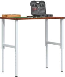 vidaXL sötétbarna tölgyfa négyszög alakú munkapad 100x60x(71, 5-98) cm (3309703)