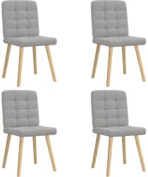 vidaXL étkezőszékek 4 db Felhőszürke szövet (3315200)