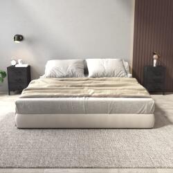 vidaXL 2 db fekete tömör fenyőfa éjjeliszekrény 40x30x55 cm (3120341)