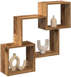 vidaXL antik fa színű szerelt fa faliszekrény 78 x 18 x 71 cm (854812)
