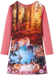 vidaXL Gyerekruha hosszú ujjú Régi rózsaszín 104 (14893)