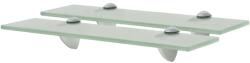 vidaXL 2 db lebegő üvegpolc 40 x 10 cm 8 mm (3051511)