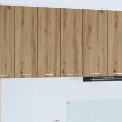 vidaXL Függő szekrény Artisan tölgy és fehér 30 x 31 x 80 cm Faanyag (884256)