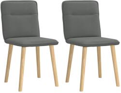 vidaXL 2 db sötétszürke szövet étkezőszék (4101221)