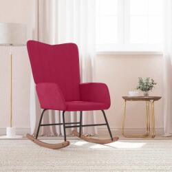 vidaXL bordó bársony hintaszék (327748)