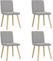 vidaXL étkezőszékek 4 db Felhőszürke szövet (3315283)