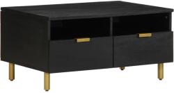 vidaXL fekete szerelt fa dohányzóasztal 80 x 54 x 40 cm (4017661)