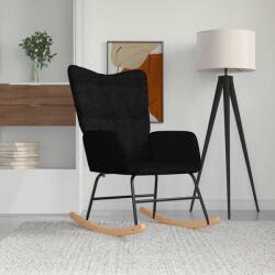 vidaXL fekete szövet hintaszék (327617)