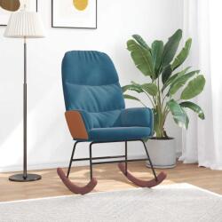 vidaXL kék bársony hintaszék (4102631)