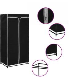 vidaXL fekete ruhásszekrény 75 x 50 x 160 cm (282437)