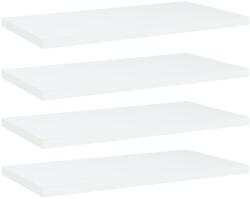 vidaXL 4 db fehér szerelt fa könyvespolc 40 x 20 x 1, 5 cm (805138)