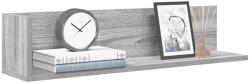 vidaXL 2 db szürke sonoma színű szerelt fa fali polc 75x16, 5x16, 5 cm (860036)