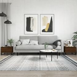 vidaXL 2 db barna tölgyszínű szerelt fa dohányzóasztal 50 x 46 x 35 cm (830891)