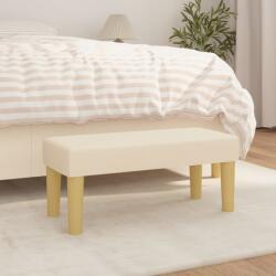 vidaXL krémszínű szövet pad 70 x 30 x 30 cm (346629)