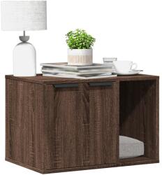 vidaXL barna tölgy színű szerelt fa macskaalomdoboz 60 x 40 x 40 cm (857730)