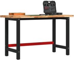 vidaXL tömör akácfa négyszög alakú munkaasztal 140 x 60 x 83 cm (3309674)