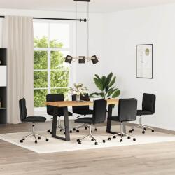 vidaXL 6 db fekete műbőr étkezőszék (3315716)