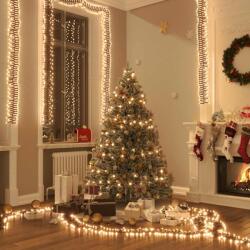 vidaXL meleg fehér fényű fürtös PVC LED-szalag 400 LED-del 7, 4 m (343234)