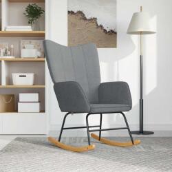 vidaXL világosszürke szövet hintaszék (328007)