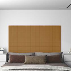vidaXL 12 db barna bársony fali panel 60 x 15 cm 1, 08 m2 (344070)