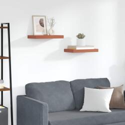 vidaXL Falpolc Falra szerelhető 2 pcs Piros 40 x 23, 5 x 4 cm Faanyag (42019921)