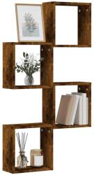vidaXL 4 db füstös tölgy színű fali kockapolc 30 x 15 x 30 cm (815880)