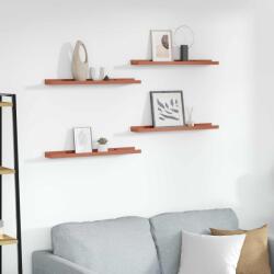 vidaXL Falpolc polcokkal tárolóval 4 pcs Piros 60 x 9 x 3 cm Faanyag (42020007)