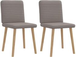 vidaXL 2 db tópszínű szövet étkezőszék (4101150)