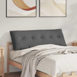 vidaXL Hátpárna Sötétszürke 140 x 19 x 50 cm szövet (42014831)