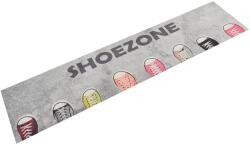 vidaXL mosható shoezone feliratos bársony konyhaszőnyeg 60x300 cm (136563)