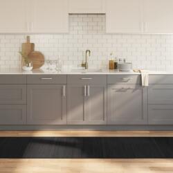 vidaXL négyszögletű fekete bambusz szőnyeg 70 x 400 cm (376882)