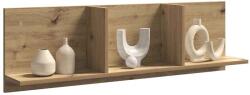 vidaXL kézműves tölgy színű szerelt fa faliszekrény 100 x 16, 5 x 30 cm (854867)