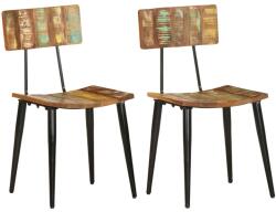 vidaXL 2 db tömör újrahasznosított fa étkezőszék (287901)