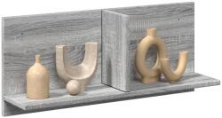 vidaXL szürke sonoma színű szerelt fa faliszekrény 70 x 16, 5 x 30 cm (854855)