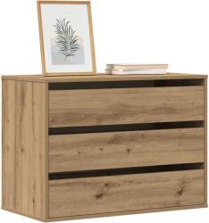 vidaXL kézműves tölgy szerelt fa fiókos sarokszekrény 80 x 41 x 58 cm (852860)