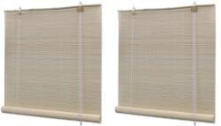vidaXL 2 db természetes bambuszroló 120 x 160 cm (278742)