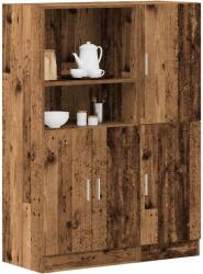 vidaXL 2 részes antik fa szerelt fa konyhaszekrény garnitúra (3324149)
