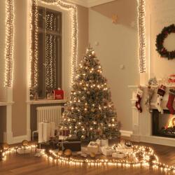 vidaXL meleg fehér fényű fürtös PVC LED-szalag 3000 LED-del 23 m (343249)