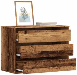 vidaXL antik fa színű szerelt fa fiókos sarokszekrény 80 x 41 x 58 cm (852859)