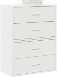 vidaXL 2 db fehér szerelt fa szekrény 2 fiókkal 60 x 31 x 40 cm (858822)