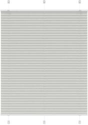 vidaXL pliszírozott redőny világosszürke 110x150 cm szövetszélesség (4015349)