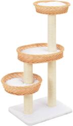 vidaXL természetes fűzfa macskabútor szizál kaparófával (170727)