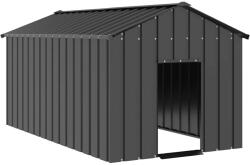 vidaXL Kutyaház tetővel 114x202x101 cm horganyzott acél (4100921)