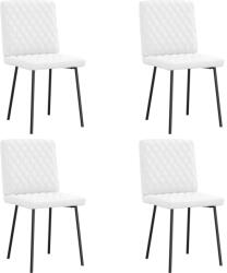 vidaXL 4 db fehér műbőr étkezőszék (3315219)