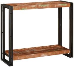 vidaXL Konzolasztal 90 x 33 x 75 cm Szilárd Újrahasznosított Fa (4104738)