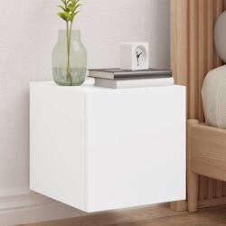 vidaXL fehér fali TV-szekrény LED-világítással 30, 5x35x30 cm (837218)