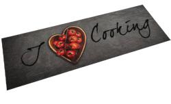 vidaXL cooking feliratos mosható bársony konyhaszőnyeg 60 x 180 cm (4005618)