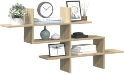 vidaXL sonoma tölgy színű szerelt fa fali polc 124, 5 x 18 x 60, 5 cm (853265)