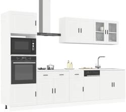 vidaXL 7 darabos konyhaszekrény szett "Porto" Fehér színű műfa (3314751)