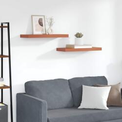 vidaXL Falpolc Falra szerelhető 2 pcs Piros 50 x 23 x 4 cm Faanyag (42019927)